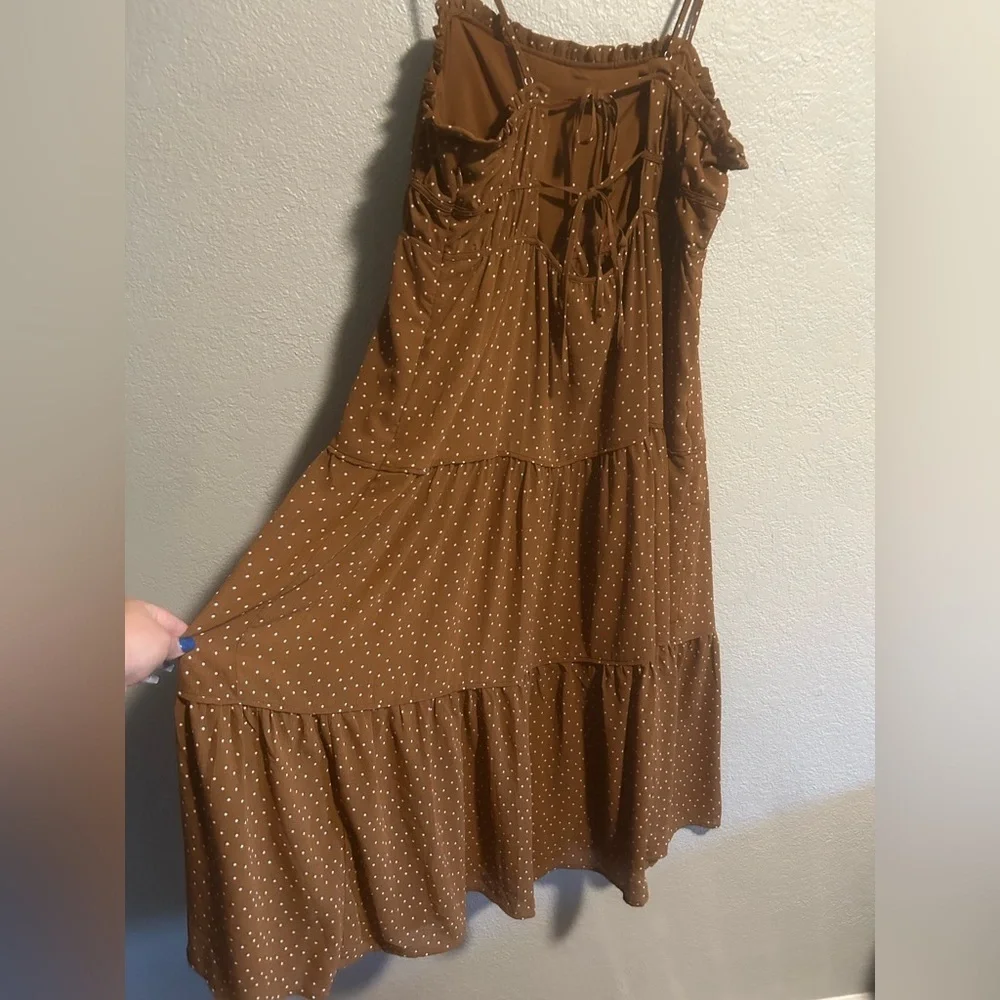 Madewell Sophia Cami Tiered Midi Dress in Dot - Picture 8 of 10